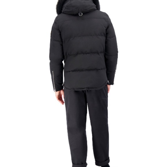 BRAND NEW MOOSE KNUCKLE 3Q MEN BLACK JACKET MEDIUM - Picture 3 of 3